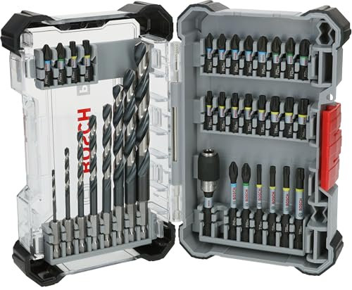 Bosch Jeu mixte d'embouts de tournevis à percussion et de forets à métaux PRO, 35 pièces - BOSCH - 2608521U80