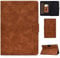 LMFULM® Case for Amazon Kindle Fire HD 10 2015/2017/ 2019 (10.1 Inch) PU Leather Case Protective Shell Smart Case with Sleep/Wake Stand Case Flip Cover Retro Brown
