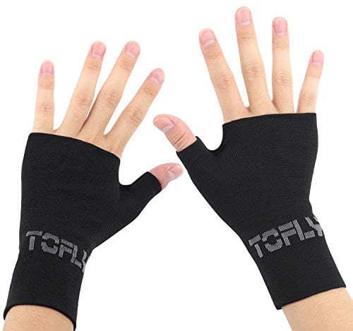Thumb and Wrist Support For Joint Pain, Tendonitis, Sprain, Hand Instability, Compression Wrist Sleeves with Thumb Support, Black M