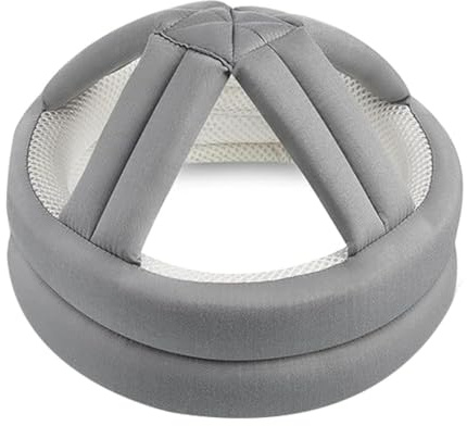 Agmoctz Elderly Protective Helmet, Safety Helmet Adjustable Breathable Seniors Fall Prevention Heads Protection Cap Gray