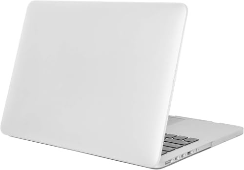 WHWOLF Nur geeignet für MacBook Pro Retina 15 Zoll Hülle (Modell: A1398) 2015/2014/2013/2012 (keine CD-ROM), einfache, matte rutschfeste Laptop-Hülle, stoßfeste Schutzhülle – transparent