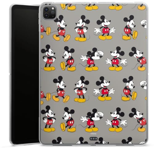 DeinDesign Silikon Hülle kompatibel mit Apple iPad Pro 12.9 (2020) Case Tablet Hülle Mickey Mouse Disney Retro