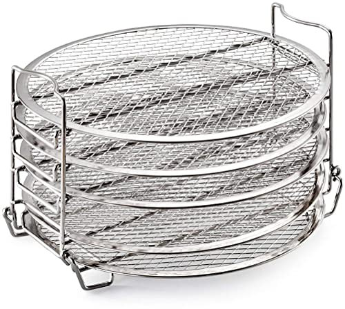 5 Tier Air Fryer Rack Kompatibel Foodi Stackable Dehydrator Racks Lebensmittelqualität Edelstahl Air Fryer Stand Air Fryer Zubehör