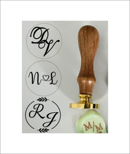 Siegel mit eigenem Logo, personalisiertes Siegel, Hochzeit, Einladungskarten stempeln, save the date, waxstamp, DIY, retro stamp, wedding (25, eigenes Logo)
