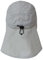 iQ-UV Schutz Kappe mit Nackenschutz Unisex Grau 55-61cm – Sonnenschutz Kappe mit UPF 50+ Schutz Tüv geprüft – Atmungsaktive Cap mit Nackenschutz für Herren und Damen – Mütze mit Schutz für Nacken