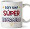 MUGFFINS Tazas para ENFERMERA mujer - En Español - Soy Súper - 11 oz / 330 ml - Regalo original y divertido