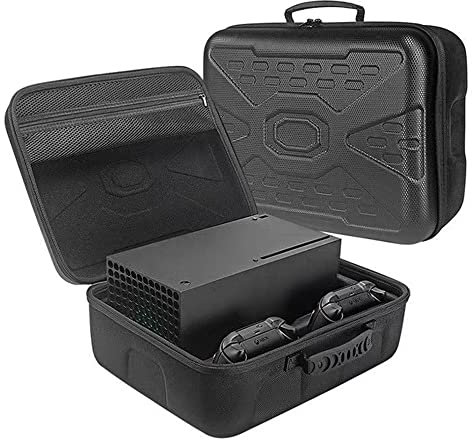 Aoyygg X-Serie Spielkonsole Reise-Transporttasche,Hartschalenkoffer Game Controller Schutztasche Joystick-Tasche für Xbox Serie X Spielkonsolen-Controller-Box