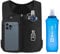 HMAKGG Laufweste mit Trinkflasche, Laufweste für Damen Herren, Soft Flask 470ml BPA-frei, Verstellbare Brustgurte, 156g Ultraleicht Trinkweste Laufen, Running Vest, Trinkrucksack Laufen, Schwarz