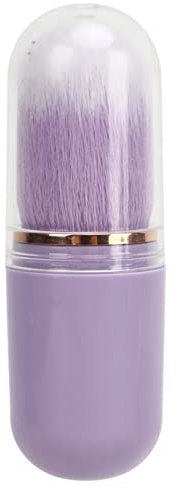 Nail Dusting Brush Nail Dusting Cleaning Brush Soft Synthetic Fiber for Blush (Purple)