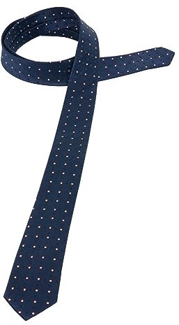 ETERNA Herren getupfte Seiden-Krawatte navy One Size_H