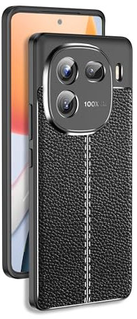YBROY Hülle für vivo iQOO 12 Pro, Kratzfest, Ultradünne Soft TPU Silikon Case, Stoßfest Handyhülle Cover Schutzhülle für vivo iQOO 12 Pro.(Schwarz)