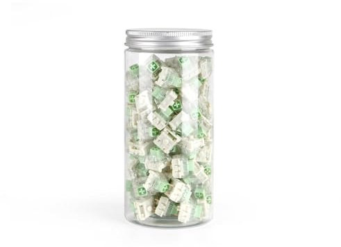 DucKey Kailh Box Navy/Jade Switch, 3Pin Clicky Schalter für Benutzerdefinierte Mechanische Tastaturen (Color : Jade, Size : 90PCS)