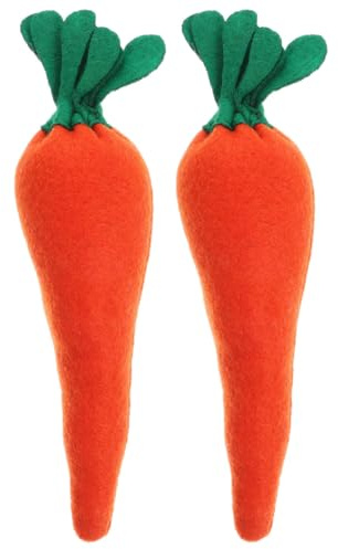 PRETYZOOM Ornament Filz Karotte Ostern Dekorative Party Karotten Künstliche Stoff Karotte für Osterdekoration 2pcs Karotten Verzierungen