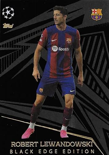 Generic Match Attax Extra 2023 2024 Robert Lewandowski Black Edge Trading Card