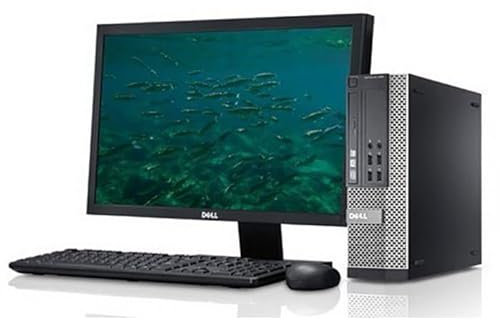 Bundle Complet Dell Station/PC de Bureau avec SSD 240 Go/Intel i5/Windows 11 / Moniteur ecran 22'' VGA Full HD/WI-FI/KIT Clavier ET Souris/DVD ROM (Certifié Reconditionné)