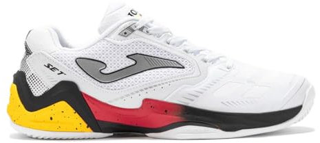 Joma Hombre Tenis Padel Shoes, 45 EU, Blanco, 45 EU
