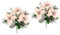 Kunstblumen Bouquet Weihnachtsstern Beeren Tannenzweige 2er Set 45cm Poinsettia Adventsstern künstlich Christstern Weihnachtlicher Strauß X'Mas Weihnachtsdeko Blumen Dekoblume, Poinsettia/Eukalyptus