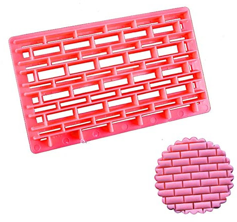 Brick Print Silicone Mould Fondant Cake Chocolate Cookie Decorating Mould Cake Tools Swirl Cast Aluminium Tin (One Size)