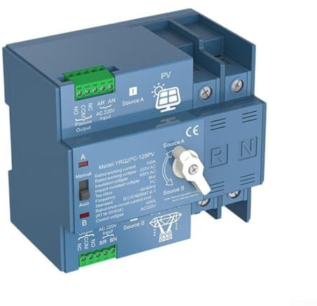 Interruptor solar fotovoltaico de la transferencia con la capacidad automática de la conmutación para el uso residencial AC220V (2P 125A)