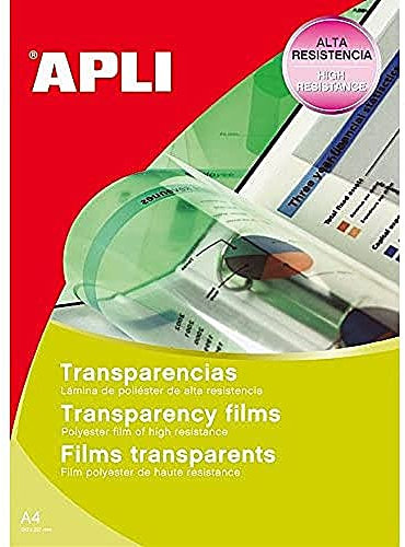 Apli-Folie für Tintenstrahldrucker, Transparent/50 B