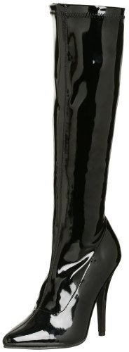 Pleaser Seduce 2000, Stivali Donna, Nero (Nero Lucido), 38 EU