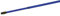 Rival Teleskopstiel mit Gewinde, 130 cm, Metall, blau, Modisch, Schwarz