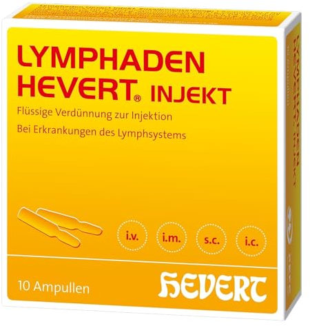 Lymphaden Hevert injekt bei Erkrankungen des Lymphsystems, 10 St. Ampullen