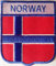 Flagge Norwegen Aufnäher Patches Bügelbild Aufbügler Iron on Patches Applikation für Kleidung 8,5 cm 7 cm