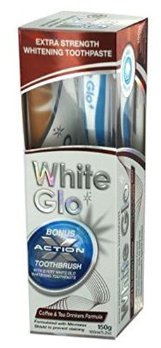 Weiß Glo Kaffee- Und Teetrinker Formel Whitening Zahnpasta 100Ml - Packung mit 6