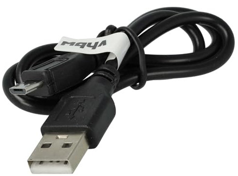 vhbw Micro-USB Kabel (USB A auf Micro USB) kompatibel mit Motorola Milestone XT720, DEXT MB200, MB220, Droid A853, Fire XT316, Milestone 2 A953 - USB Datenkabel, 30 cm Schwarz