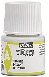 PEBEO - Transparent Glass Paint Vitrea 160°C - Paint Thinner Transparent - 45 ML