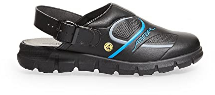 ABEBA 37331 DYNAMIC ESD Verstopfen, OB, A, E, FO, SRC, Schwarz/Blau, Größe 43