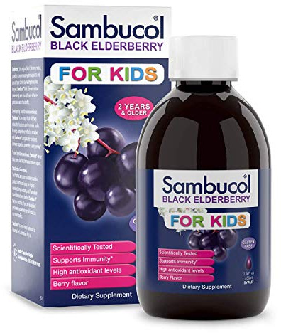 Sambucol Black Elderberry Syrup for Kids - 7.8 oz Pack of 2