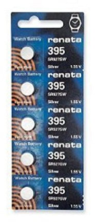 Uhrenbatterie Renata Swiss Made Renata 395 oder SR927SW oder AG7 1.5V schnelle Schiff (5 x 395 oder SR927SW)