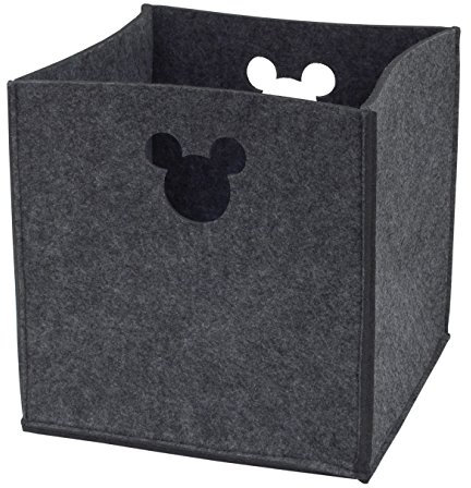 Disney Everything Kids Aufbewahrungsbehälter aus Filz, gestanzt, Micky Maus, Grau