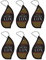 Areon Sport Lux Gold Désodorisant de Voiture Carton Suspendu Rétroviseur Gadget 2D Décoration D'intérieur Forme de Goutte Noire Accueil Bureau Senteurs Multi Pack (Or Ensemble de 6)