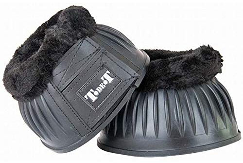 TdeT Klettglocken aus Schaf, Synthetik, Schwarz L Schwarz