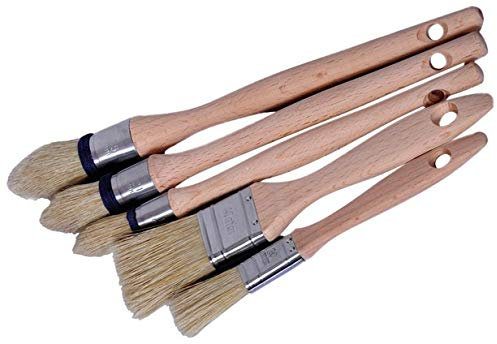 Lot DE 5 PINCEAUX GLYCERO A Poils Peintre Peinture