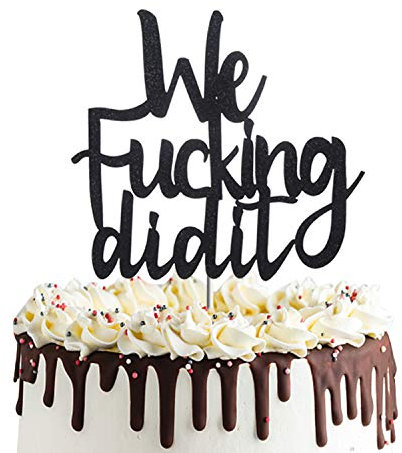 We Did It Tortenaufsatz für Congrats Graduation Party Dekoration