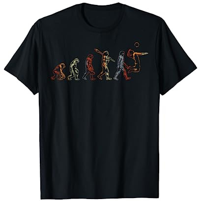 Volleyballer Geschenk Volleyballspieler Evolution Volleyball T-Shirt