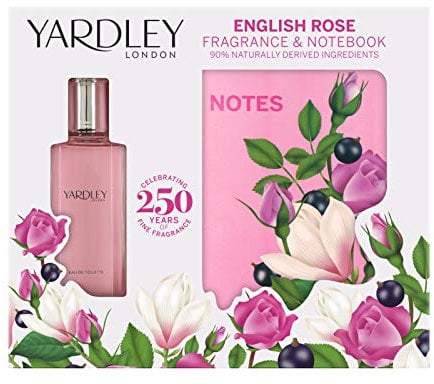 Yardley London English Rose EDT and Notebook Set