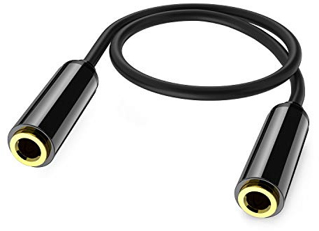 ANDTOBO Aux Connector,3.5mm TRRS Female to Female Stereo Coupler Plug Adapter- 3.3 Ft/40 inch