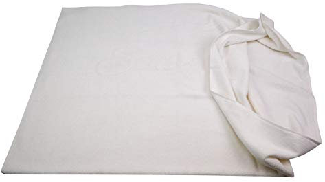 Sensepura, Wedeltuch für Sauna | Frottee in weiss 90 x 65 cm für effektvolle Wedeltechniken