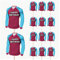 AK Giftshop Football Birthday Cupcakes Cake Food Decorations Picks Toppers - (pack of 14) (claret and blue colours)