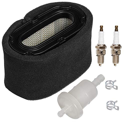 HIFROM Air Filter Combo Pre-Filter Cleaner Spark Plug Fuel Filter Tune Up Kit Compatible with Honda GXV340 GXV390 H1011 H2013 H2113 HRC7013 HRC7113 Lawn Mower 17211-ZF5-V01 17218-ZF5-V00