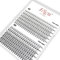 Higu 240pcs de faux cils individuels D Curl 10D 20D, mix 8-14mm Extensions de Cils inférieurs et mini clusters de cils, Convient pour une extension de cils DIY à domicile (10D/20D D 8-14m)