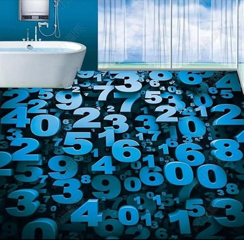 3D-Tapete Vinyl-Bodenbelag Boden Vinyl Anpassen Tier Fototapete 3D Boden Wandbild Wohnzimmer Badezimmer Tapeten Wandbilder 3D Selbstklebender Pvc-Boden,300X210Cm Badezimmerboden Vinyl-Kleber