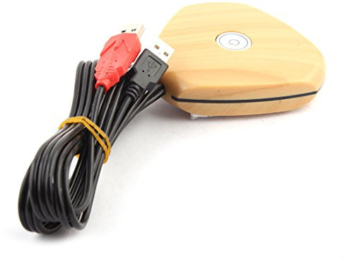 Ruilogod Desktop-Computer-PC-beweglicher Kombinationsschalter-Reset-Taste doppelter USB-Holzfarbe