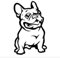 PTNKUIIY 2 Stück 3D Französische Bulldogge French Bulldog Auto Aufkleber Vinyl wasserdichte Auto Styling Aufkleber Grafik Aufkleber Motorhaube Sticker Heckscheibenaufkleber Fensteraufkleber,Schwarz