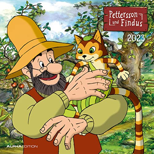 Dumont Pettersson & Findus - Broschurkalender 2023 - Alpha Edition-Verlag - Kinderkalender - Wandkalender mit Bildern und Platz für Eintragungen - 30 cm x 30 cm (offen 30 cm x 60 cm), multicolor